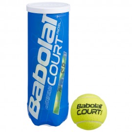 М'ячі для паделу Babolat COURT PADEL X3 (Банка,3 штуки) 501098/113